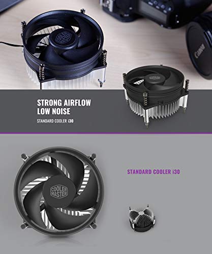 Toptekits Cooler Master i30 CPU Cooler - 92mm Low Noise Cooling Fan & Heatsink (RH-I30-26FK-R1)- for Intel Socket LGA 1150/1151 / 1155/1156 (i30) - Image 2