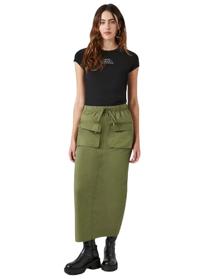 FOREVER 21 تنورة كارجو ميدي - Image 1