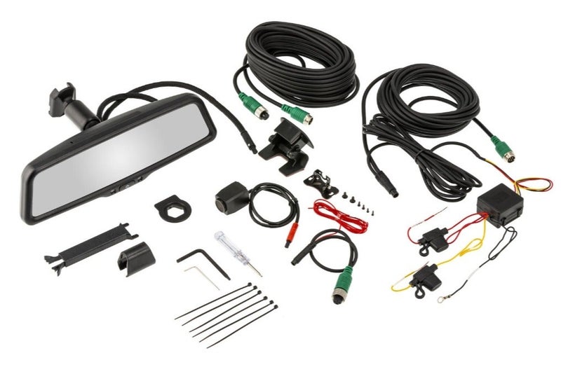 ARB 9.66” Digital Mirror Dash Cam DVR Kit – 1080P Front & Rear Cameras, Frame Touch Control, Night Vision, G-Sensor, Parking Mode, WiFi App Control, 64GB SD Card, Waterproof IP67 Rear Camera – 1430001 - Image 1