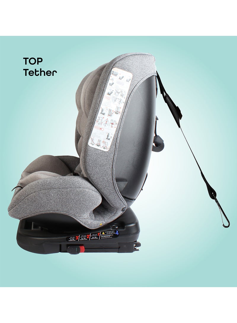 Moon 360° Rotate Rover - Baby/Infant Car Seat With 7-Point Adjustments, Group(0+,1,2,3), 0 - 12 Years, Grey - Image 2