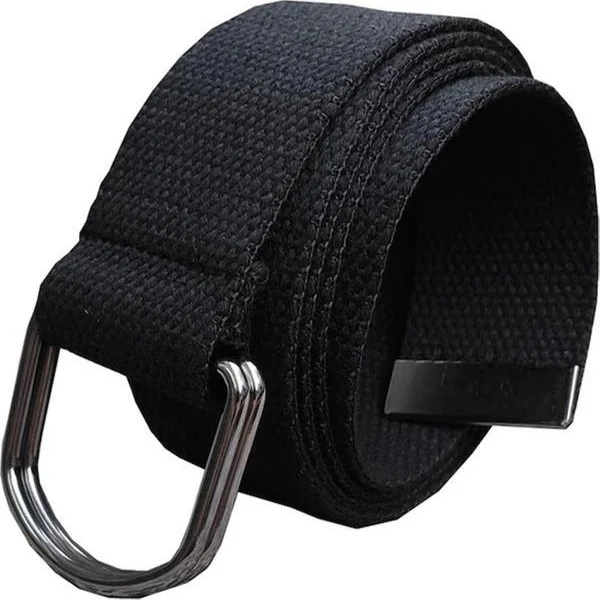 Başkent Çanta Başkent Bag Tactical Style Cloth Belt Set with Black Plastic and Ring Buckle