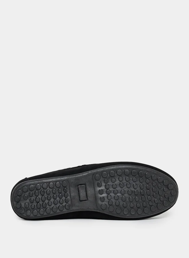 Styli Bow Detail Slip On Loafers