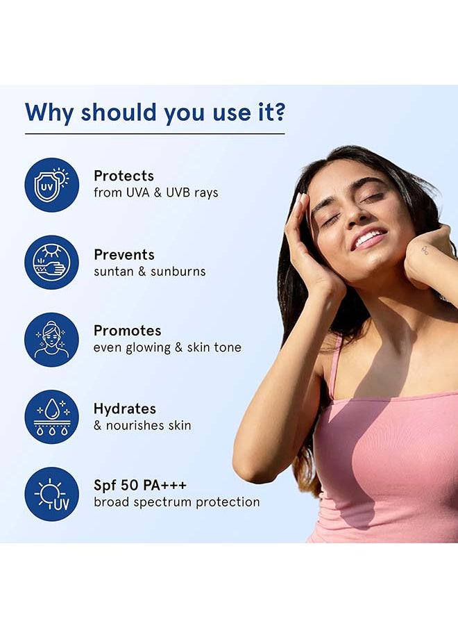 Be Bodywise Sunscreen Lotion With Spf 50 Pa+++ With 1% Kojic Acid And 0.20% Niacinamide Prevents Sun Tan, Leaves No White Cast And Gives Broad Spectrum Protection  - Image 3