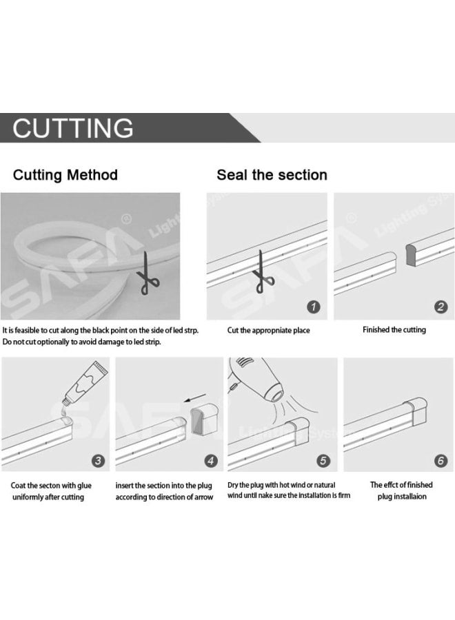 الليد بروفايل سيليكون مرن - Image 2