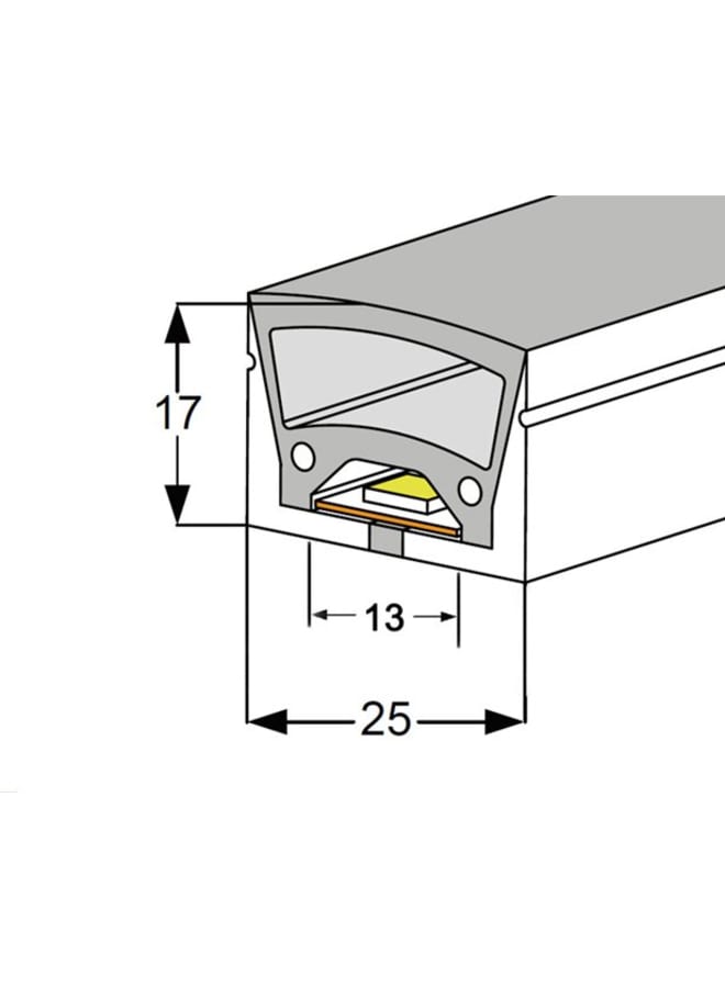الليد بروفايل سيليكون مرن - Image 1