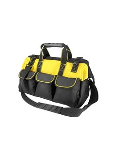 PROMASS promass Garden Tools Bag 16inch Wide Mouth Tool Tote with Molded Base Tool Bag for Carrying Mechanic Tools Large .,600D polyester fabric (Yellow color)  - Image 2