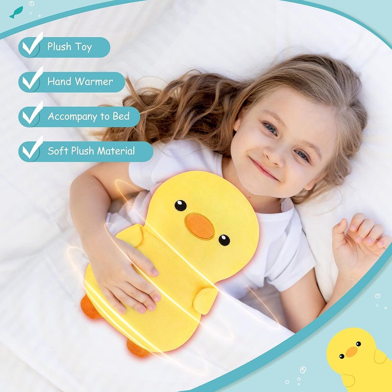 Fighting to Achieve Yellow Duck Microwavable Heating Pad for Kids Women,Cute Animal Plush Toy Microwave Heating Pad for Cramps & Period Pain Relief with Lavender Scented,Heated Pad for Neck Back,Warmer Pad for Valentines - Image 3