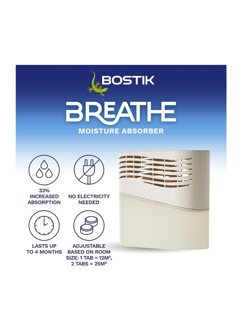 بوستيك جهاز امتصاص الرطوبة والتنفس، مزيل للرطوبة، للاستخدام في المنزل والقوافل، مثالي للغرف التي يصل طولها إلى 25 مترًا - Image 2