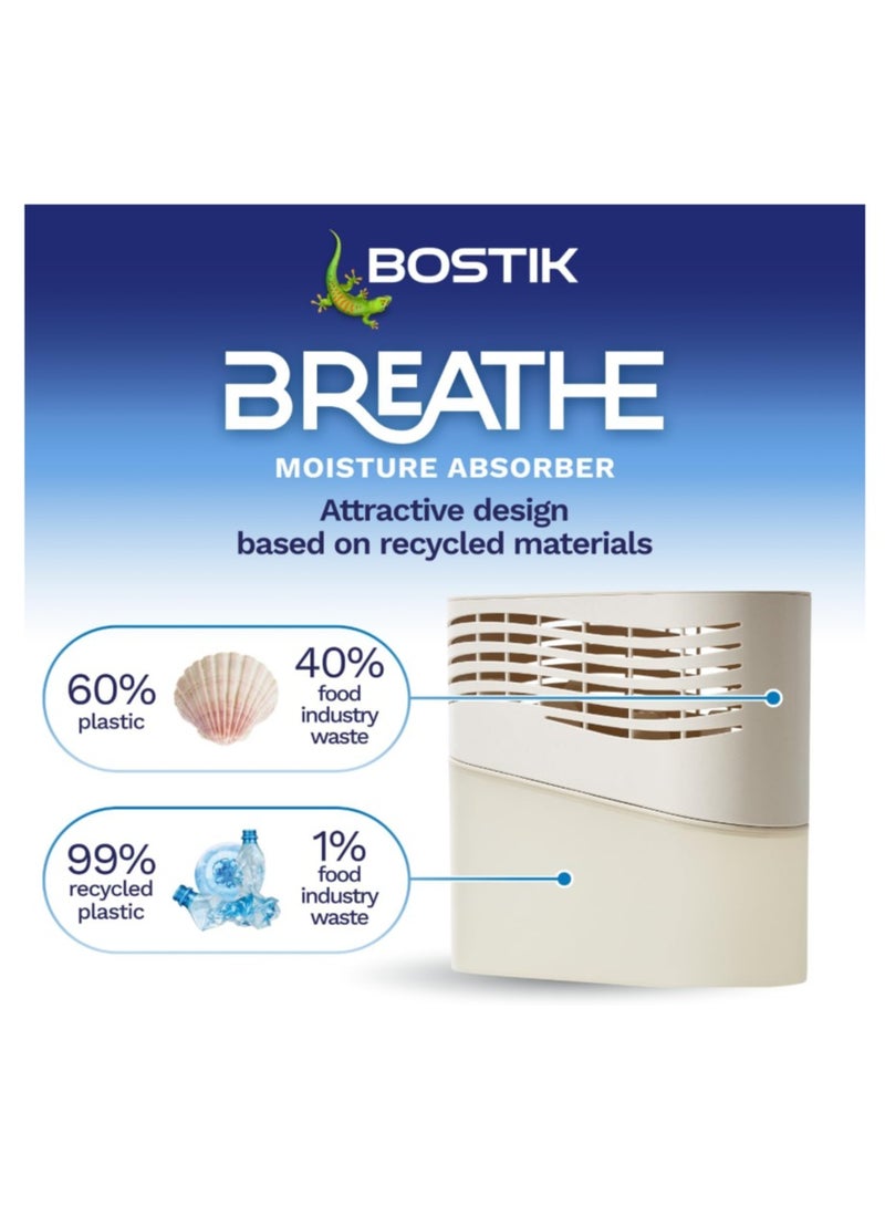 بوستيك جهاز امتصاص الرطوبة والتنفس، مزيل للرطوبة، للاستخدام في المنزل والقوافل، مثالي للغرف التي يصل طولها إلى 25 مترًا - Image 4