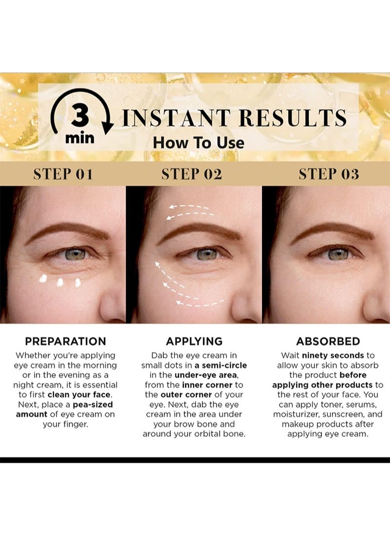 EELHOE - Temporary Eye Firming Cream,Instantly Reduces Puffiness, Dark Circles and Puffiness, Anti-Aging Fine Lines, Tightens the Delicate Under Eye Skin 15ml - Image 1