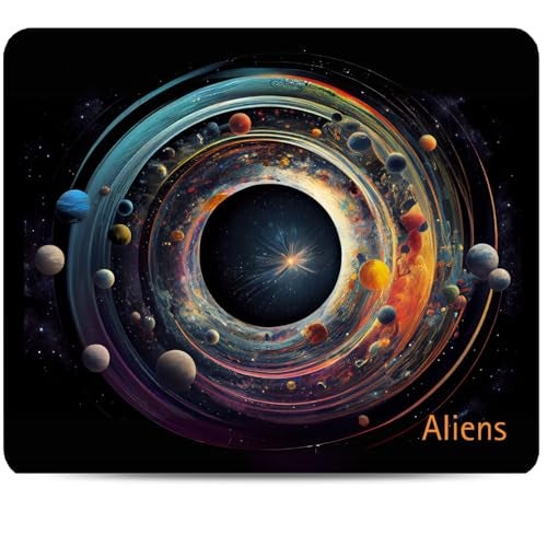 Aliens Mouse Pad for Computer, Laptop, Smooth Premium Cloth Surface, Non-Slip Rubber Base, Speed and Precision Operation Compatible with Laser and Optical Mouse, Gaming, Office, Home 230x190mm (SP-14) - Image 1