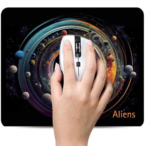 Aliens Mouse Pad for Computer, Laptop, Smooth Premium Cloth Surface, Non-Slip Rubber Base, Speed and Precision Operation Compatible with Laser and Optical Mouse, Gaming, Office, Home 230x190mm (SP-14) - Image 4