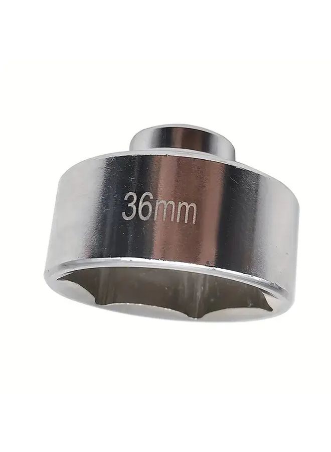 Silvery 36mm Oil Filter Socket Wrench For Ford VW Audi BMW Vehicles - Image 3