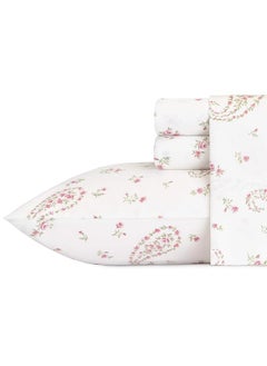 Home Sateen Collection Bed Sheet Set 100 Percent Cotton Silky Smooth And Luminous Sheen Wrinkle Resistant Bedding Queen Bristol Paisley