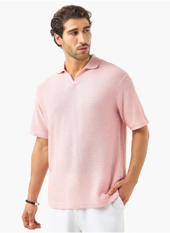 ايكونيك Relax Texture Polo For Male