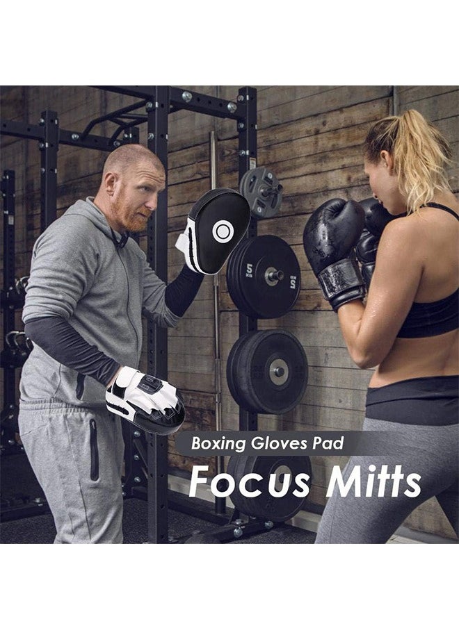 Garlo 2PCS Curved Punching Mitts Boxing Pads Hand Target Boxing Pads Gloves Training Focus Pads Kickboxing Muay Thai MMA Martial Art UFC Punch Mitts for Kids,Men & Women  - Image 5