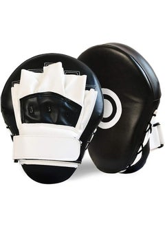 Garlo 2PCS Curved Punching Mitts Boxing Pads Hand Target Boxing Pads Gloves Training Focus Pads Kickboxing Muay Thai MMA Martial Art UFC Punch Mitts for Kids,Men & Women  - Image 1