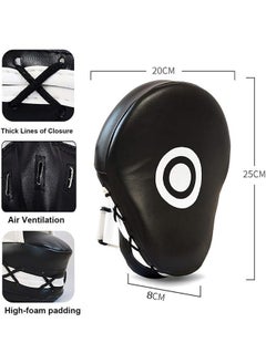 Garlo 2PCS Curved Punching Mitts Boxing Pads Hand Target Boxing Pads Gloves Training Focus Pads Kickboxing Muay Thai MMA Martial Art UFC Punch Mitts for Kids,Men & Women  - Image 3