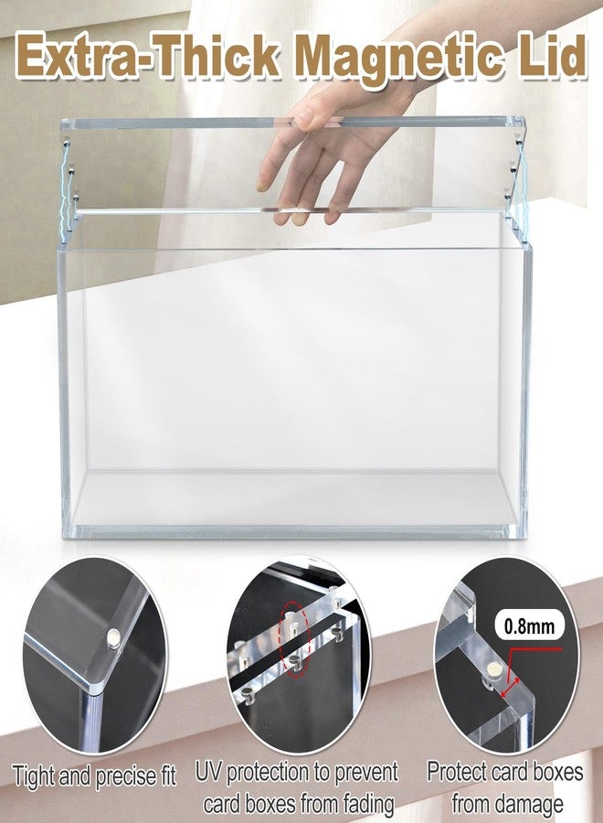 Uoiispet Prismatic Evolutions SPC Acrylic Display Case Compatible with Prismatic Evolutions Super-Premium Collection Box, 8+5mm Thick Clear Acrylic Protector Case with Magnetic Lid, Pokemon Card Display Box - Image 3