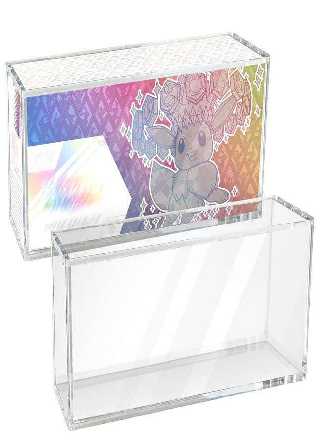 Uoiispet Prismatic Evolutions SPC Acrylic Display Case Compatible with Prismatic Evolutions Super-Premium Collection Box, 8+5mm Thick Clear Acrylic Protector Case with Magnetic Lid, Pokemon Card Display Box - Image 1