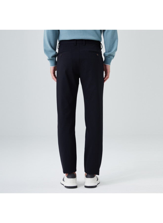 Septwolves Men's Knit Casual Pants For Winter, Business Casual Executive Commuting, Warm Comfortable Slim Fit Stretch Trousers - Image 4