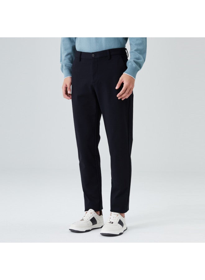 Septwolves Men's Knit Casual Pants For Winter, Business Casual Executive Commuting, Warm Comfortable Slim Fit Stretch Trousers - Image 3