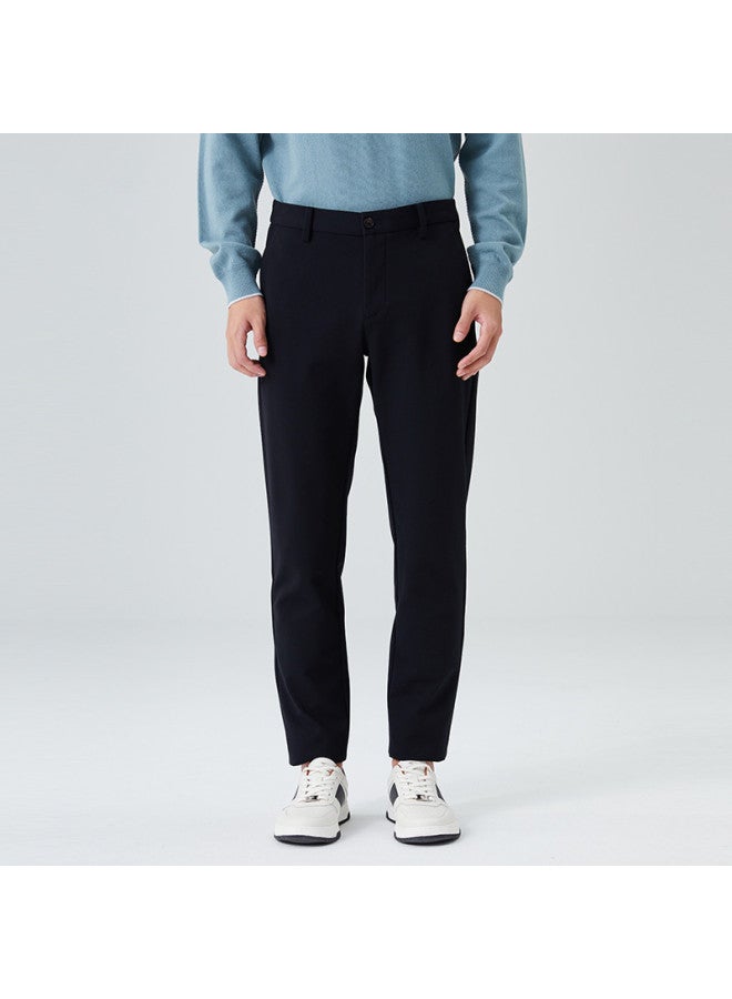 Septwolves Men's Knit Casual Pants For Winter, Business Casual Executive Commuting, Warm Comfortable Slim Fit Stretch Trousers - Image 2