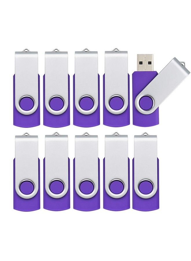 Kootion 10 قطع 1 جيجابايت USB 2.0 فلاش ميموري فلاشة USB أرجوانية اللون - Image 1
