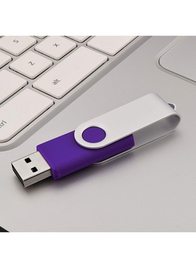 Kootion 10 قطع 1 جيجابايت USB 2.0 فلاش ميموري فلاشة USB أرجوانية اللون - Image 5