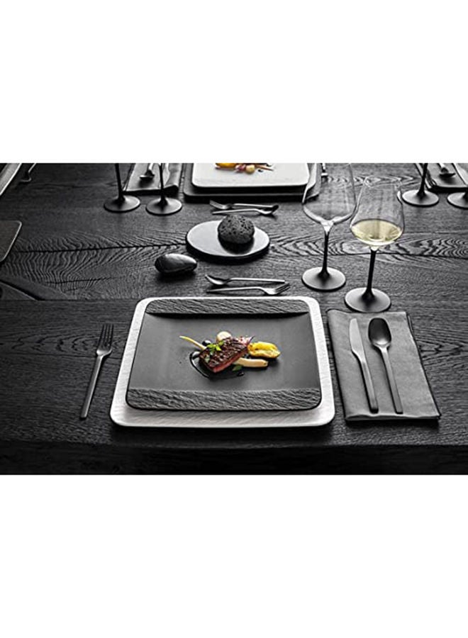 Villeroy & Boch 6-Piece Manufacture Rock Square Dinner Plate  - Image 4