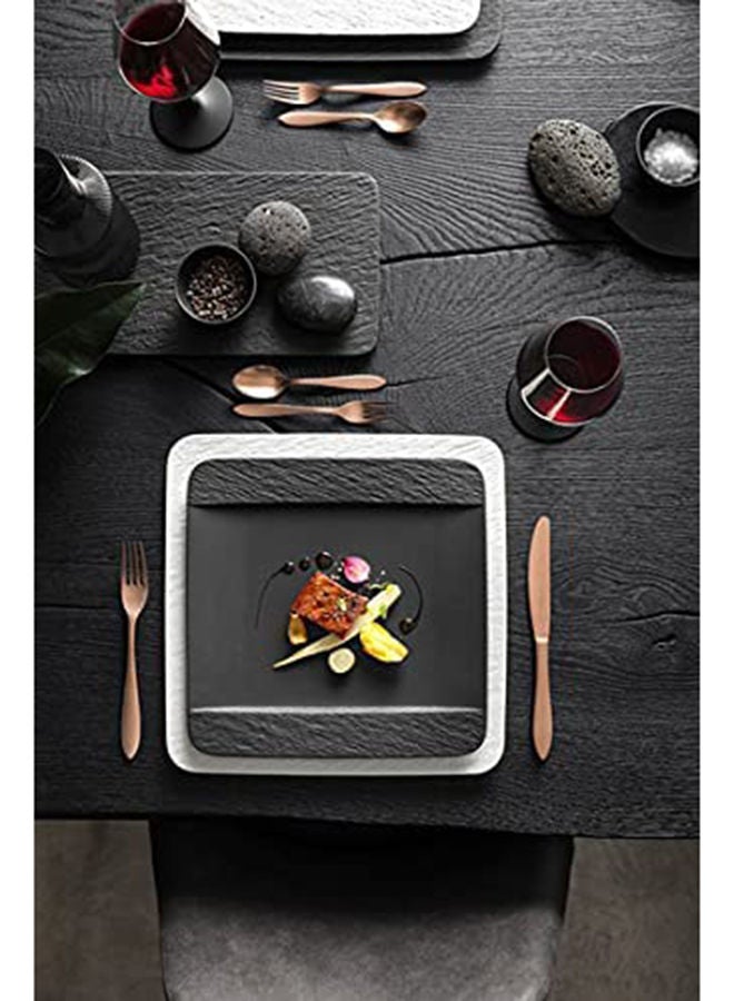 Villeroy & Boch 6-Piece Manufacture Rock Square Dinner Plate  - Image 5