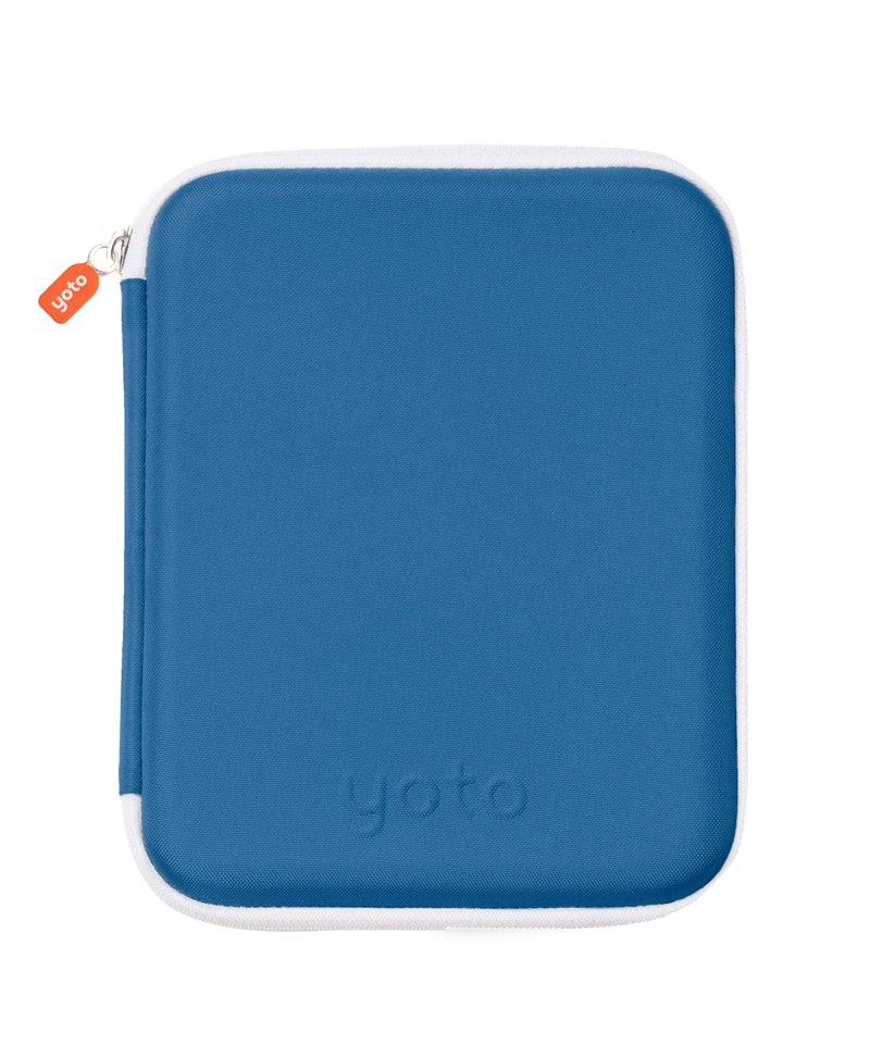 YOTO Card Case in Blue Bird â€“ Kids Accessory, Soft Portable Folder with Zipper & 64 Pockets for Player & Mini Audiobook Cards, Binder Sleeve Holder for Travel - Image 1