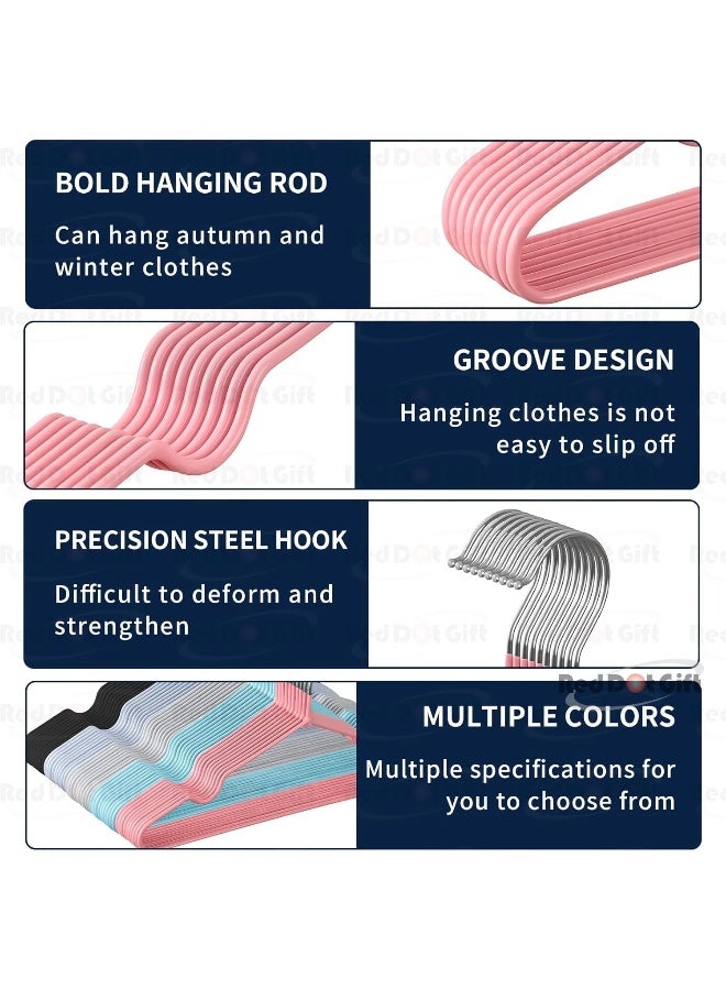 Red Dot Gift 10-Pack Baby Metal Hangers 30cm White Color - Nursery Clothes Hangers Non Slip Toddler Hangers for Children Clothes Space Saving Clothes Hangers Rubber Coat Hangers - Image 5