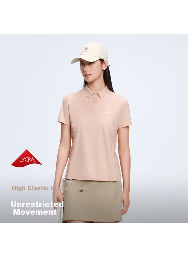 PELLIOT Pelliot Outdoor Quick-dry Polo Shirt Men Women Summer Sun Protection Short Sleeve T-shirt Top High Elastic Casual T-shirt 125215038 White M - Image 1