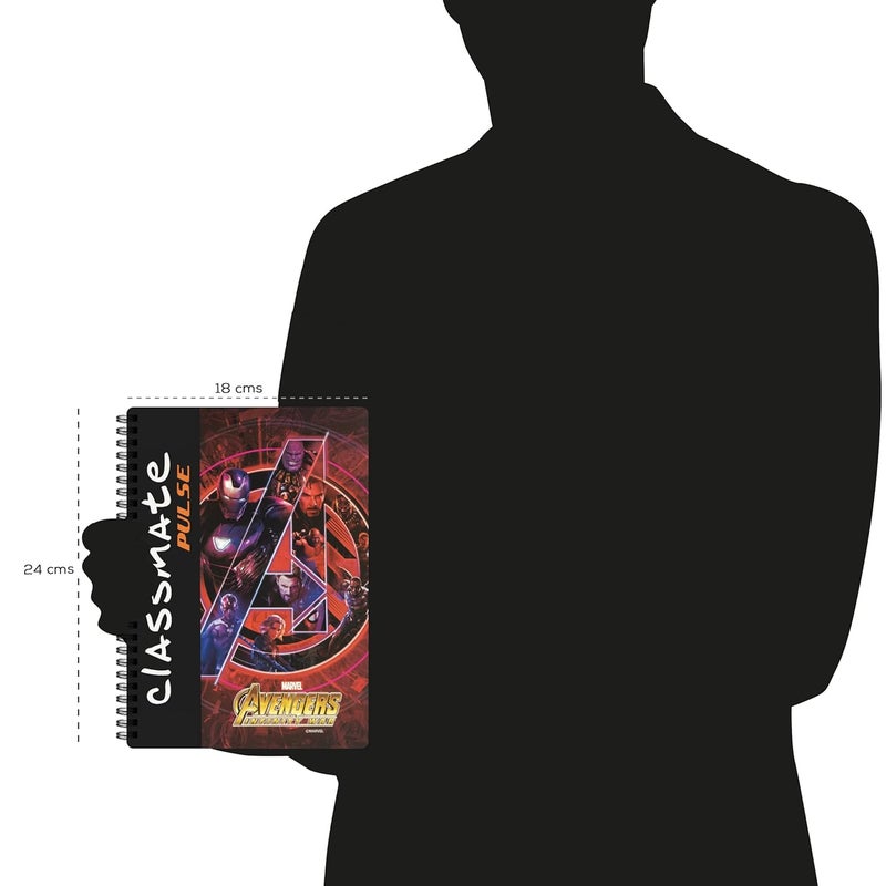 classmate Pulse Notebook - 24 X 18, 200 Pages Unruled, Wiro Binding, Pack of 8 - Image 4