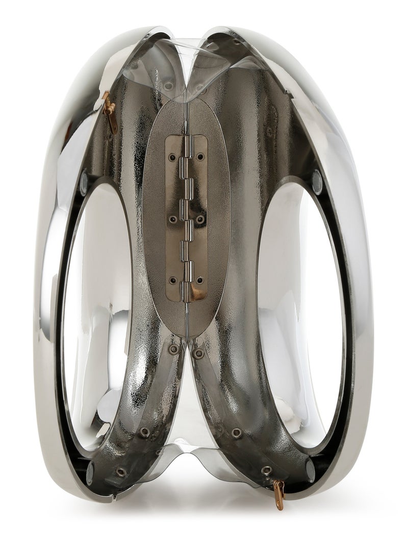 London Rag Acrylic Metallic Mini Clutch Bag in Silver  - Image 5