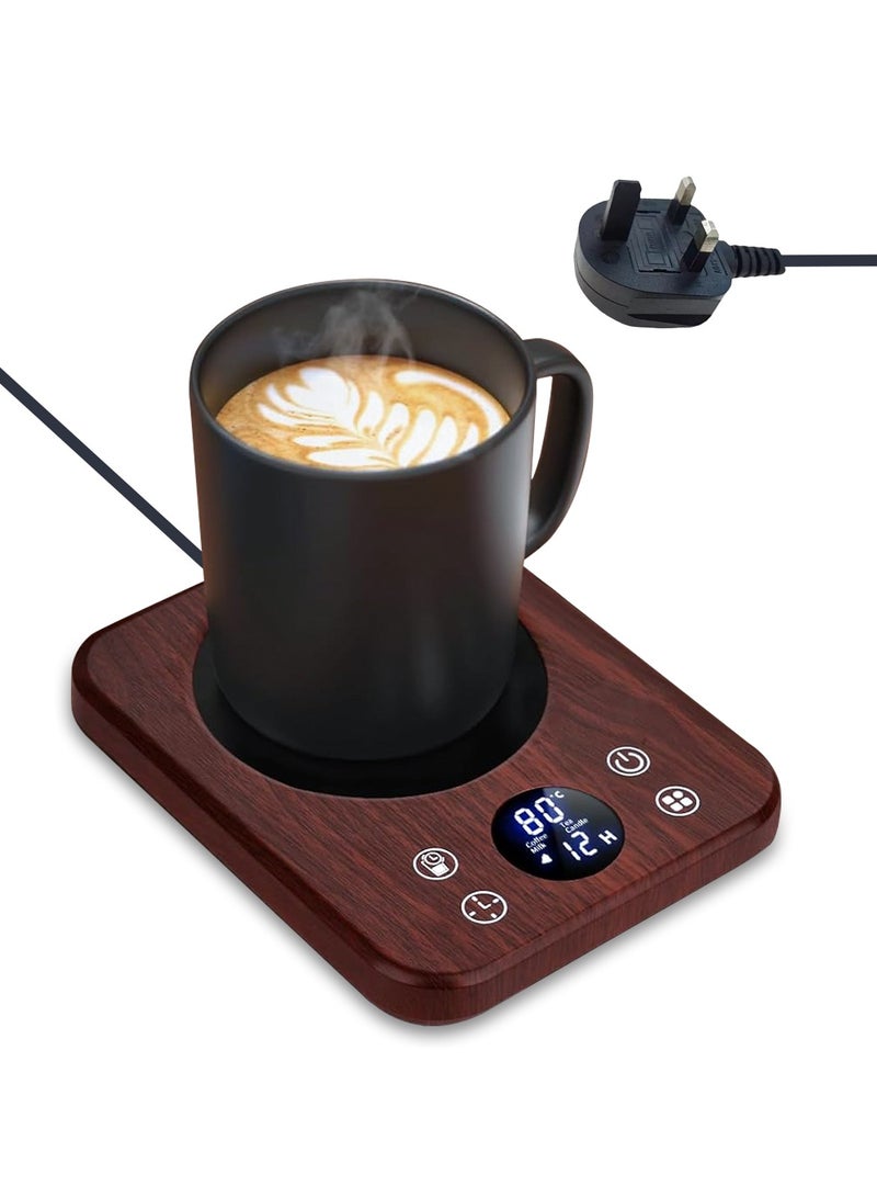 إيسي سخان قهوة كهربائي ذكي للمكتب مع إيقاف تشغيل تلقائي، 9 إعدادات لدرجة الحرارة ومؤقت 12 ساعة، سخان أكواب قهوة للقهوة والحليب والشاي والشموع - Image 2