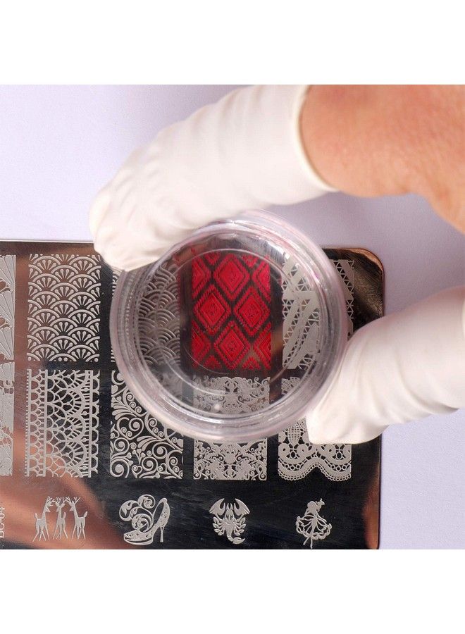 Bluezoo Nail Art Stamper Clear Silicone Stamping Jelly With Scraper Transparent Visible Body No Misplacement For Diy Nail Decor - Image 5