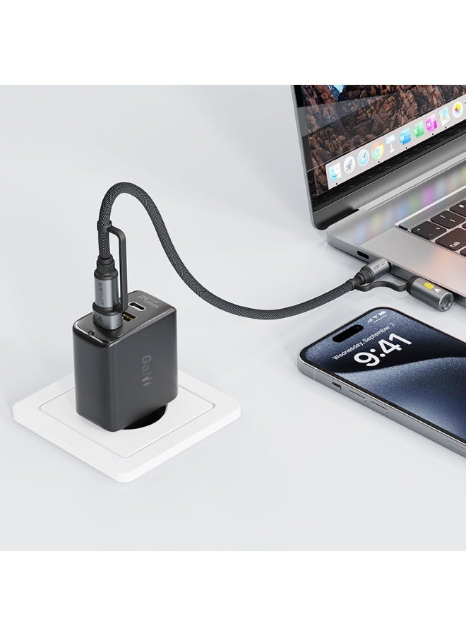 AceFast Charging Data Cable J6 USB-C to USB-A / cigarette lighter - Image 4