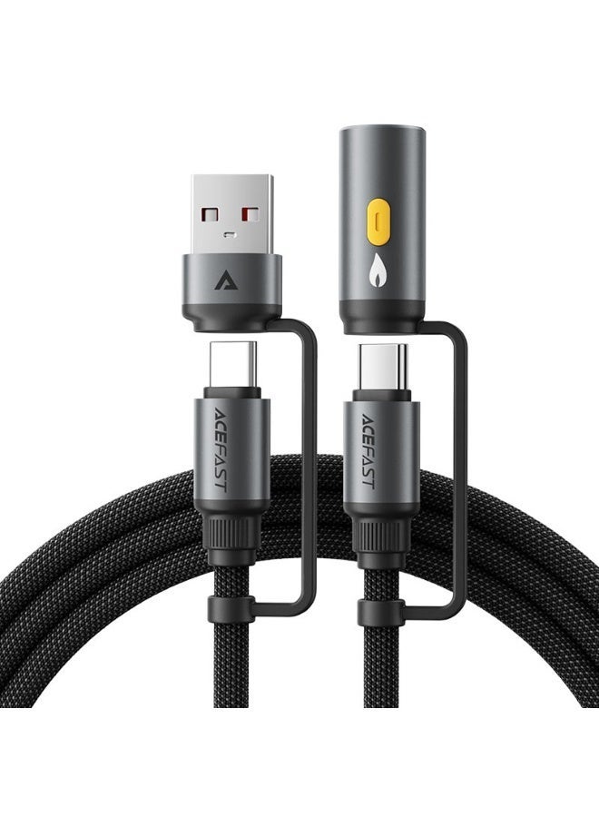 AceFast Charging Data Cable J6 USB-C to USB-A / cigarette lighter - Image 1
