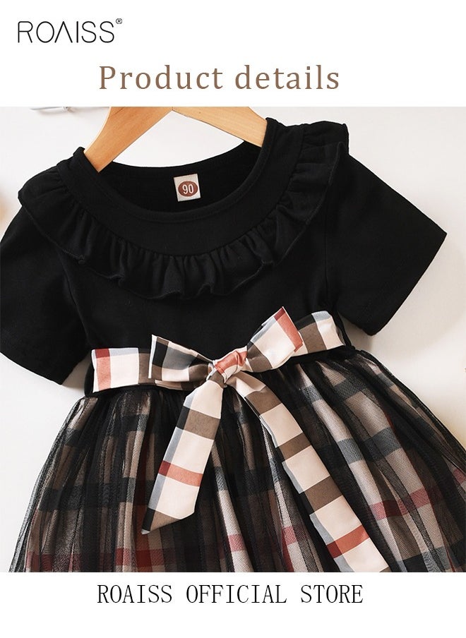 Toddler Girl's Short Sleeve Casual Dresses Checked Summer Clothes Girls Dresses for Kids Princess A-line Dress - https://f.nooncdn.com/p/pzsku/Z27930E24ADB0AC3321D9Z/45/_/1729044588/6423cce8-1077-4bb3-afc6-88bb2cd2cd42.jpg?width=original