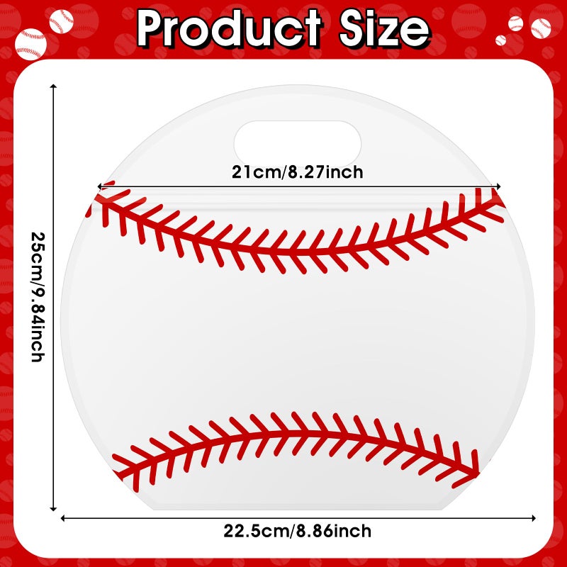 AKAIXI 24pcs Baseball Candy Bags with Handles Reusable Sealed Treat Bags, Stand-up Bottom Snack Bags for Bat Coach Sport Team and Baseball Mom, Party Favor Birthday Gifts Supplies - Image 2