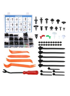 SYOSI 460Pcs Plastic Fasteners Kits Trim Removal Tool Retainer Clips Rivet Nut Car Push Pin Rivet Fasteners Trim Panel Body Moulding Clips Fit for GM Ford Toyota Honda Chrysler  - Image 1