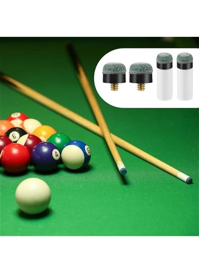 Generic 20 Billiard Cue Tips Replacement Kit with White Ferrules, Screw-On Pool Stick Tips, Blue, 12mm  - Image 4