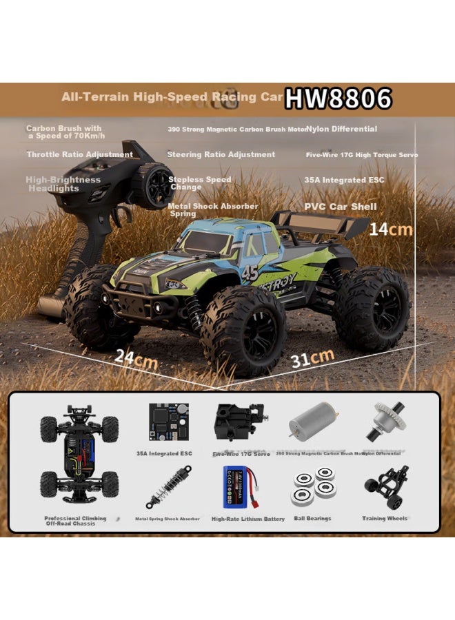 Sodeep Adult Professional Rc Remote Control Car, High-speed Four-wheel Drive, Off-road Climbing, Children's Toy, Gift For Young Boys, New Year Present - Image 2