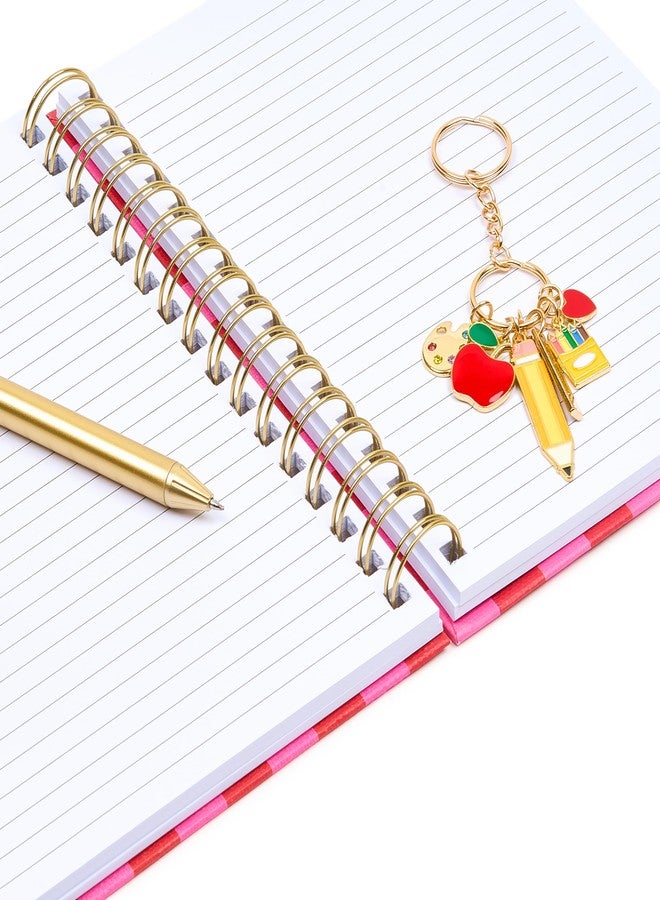 VOTUM Teacher Appreciation Gift Notebook Set with Pen & Charm, Spiral Journal for Educators, End of Year Thank You Present from Students, Back to School Supplies for Classroom, Gifts for Women Teachers - Image 4