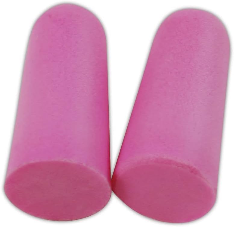 Magid Glove & Safety MAGID IHP732 Polyurethane Foam E2 Disposable Uncorded Earplug, One Size Fits All, Pink (200 per Dispenser)