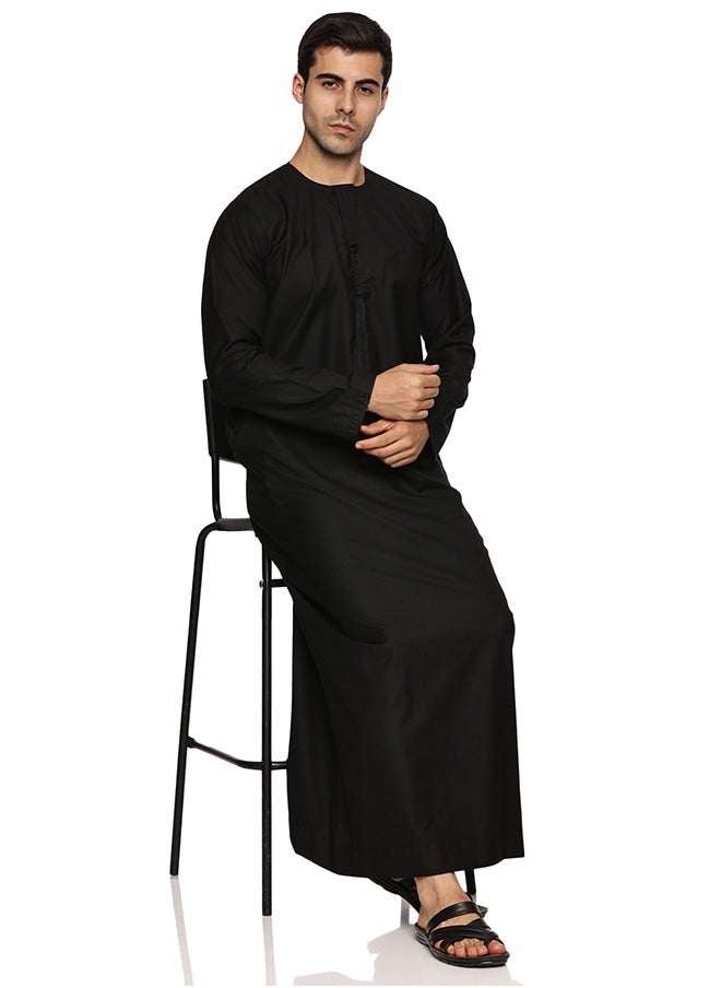 U.S. ELK Mens's Long Sleeve Emirati Kandura | Islamic Dishdasha Jubba for Men | Muslim Robe for Comfort, Style, and Tradition | Islamic Clothing  - Image 4