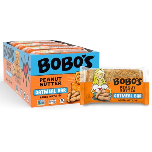 Bobo's Bobos Peanut Butter Oat Bars Simple Ingredients Whole Grain Oats Plant Based Gluten Free Breakfast Bars NonGMO Healthy Snacks for Adults  Kids 12 Bars - Image 5