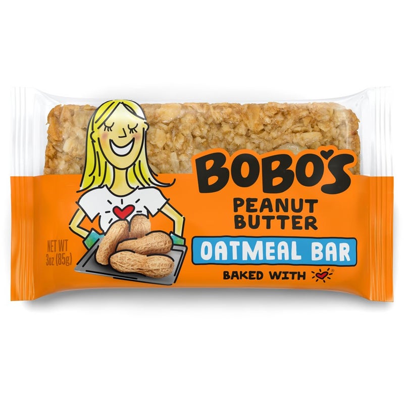 Bobo's Bobos Peanut Butter Oat Bars Simple Ingredients Whole Grain Oats Plant Based Gluten Free Breakfast Bars NonGMO Healthy Snacks for Adults  Kids 12 Bars - Image 3